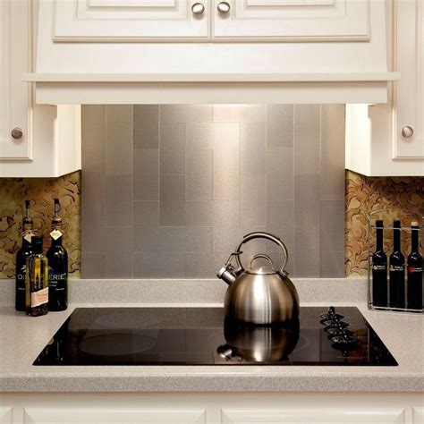 sheet metal backsplash|stainless steel backsplash 36 inch.